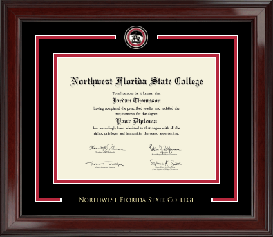 Northwest Florida State College diploma frame - Showcase Edition Diploma Frame in Encore