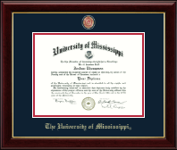The University of Mississippi Masterpiece Medallion Diploma Frame in Gallery