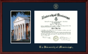 The University of Mississippi diploma frame - Campus Scene Diploma Frame in Camby
