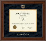 Kenyon College Presidential Masterpiece Diploma Frame in Madison