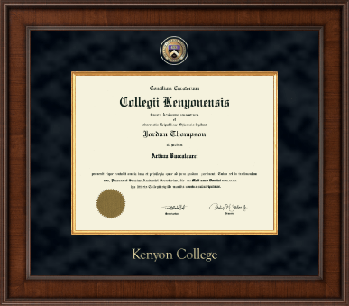 Kenyon College diploma frame - Presidential Masterpiece Diploma Frame in Madison