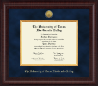 The University of Texas Rio Grande Valley diploma frame - Presidential Masterpiece Diploma Frame in Premier
