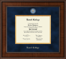 Lasell College Presidential Masterpiece Diploma Frame in Madison