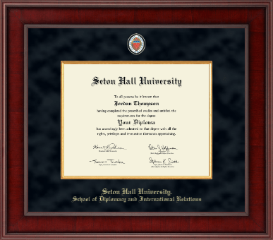 Seton Hall University diploma frame - Presidential Masterpiece Diploma Frame in Jefferson