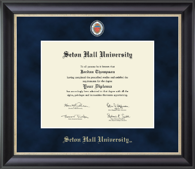 Seton Hall University diploma frame - Regal Edition Diploma Frame in Noir