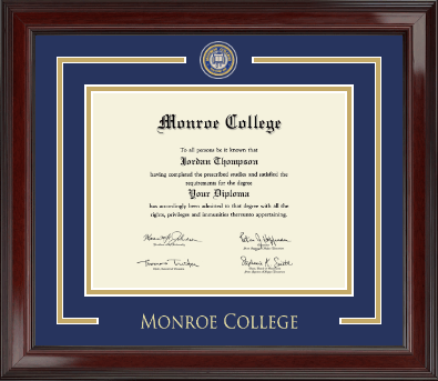 Monroe College diploma frame - Showcase Edition Diploma Frame in Encore