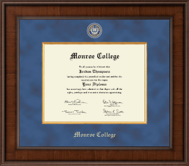 Monroe College diploma frame - Presidential Masterpiece Diploma Frame in Madison