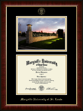 Maryville University of St. Louis diploma frame - Campus Scene Diploma Frame in Murano