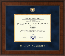 Milton Academy Presidential Masterpiece Diploma Frame in Madison