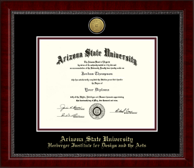 Arizona State University diploma frame - Gold Engraved Medallion Diploma Frame in Sutton