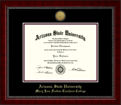 Arizona State University diploma frame - Gold Engraved Medallion Diploma Frame in Sutton