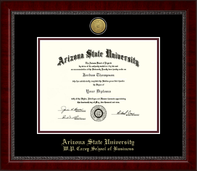Arizona State University diploma frame - Gold Engraved Medallion Diploma Frame in Sutton