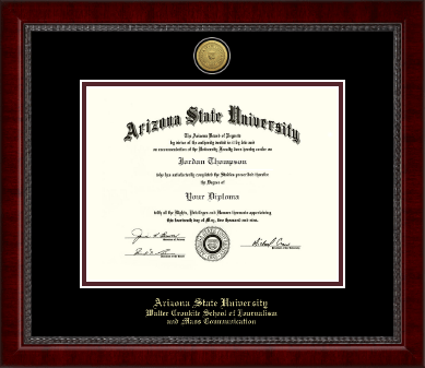 Arizona State University diploma frame - Gold Engraved Medallion Diploma Frame in Sutton