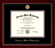Arizona State University Gold Engraved Medallion Diploma Frame in Sutton