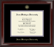Iowa Wesleyan University diploma frame - Gold Embossed Diploma Frame in Encore