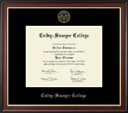 Colby-Sawyer College diploma frame - Gold Embossed Diploma Frame in Studio Gold