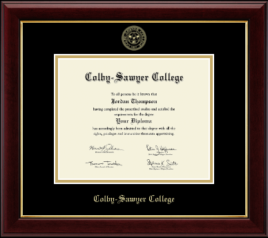 Colby-Sawyer College diploma frame - Gold Embossed Diploma Frame in Gallery
