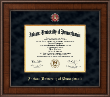 Indiana University of Pennsylvania diploma frame - Presidential Masterpiece Diploma Frame in Madison