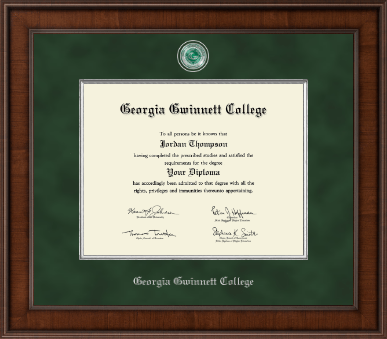 Georgia Gwinnett College diploma frame - Presidential Masterpiece Diploma Frame in Madison