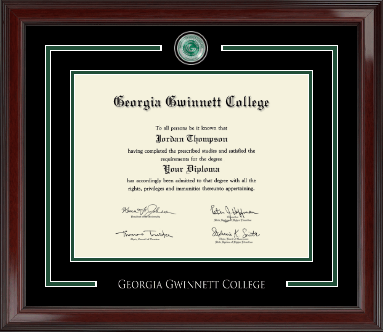 Georgia Gwinnett College diploma frame - Showcase Edition Diploma Frame in Encore