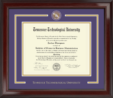 Tennessee Technological University diploma frame - Showcase Edition Diploma Frame in Encore