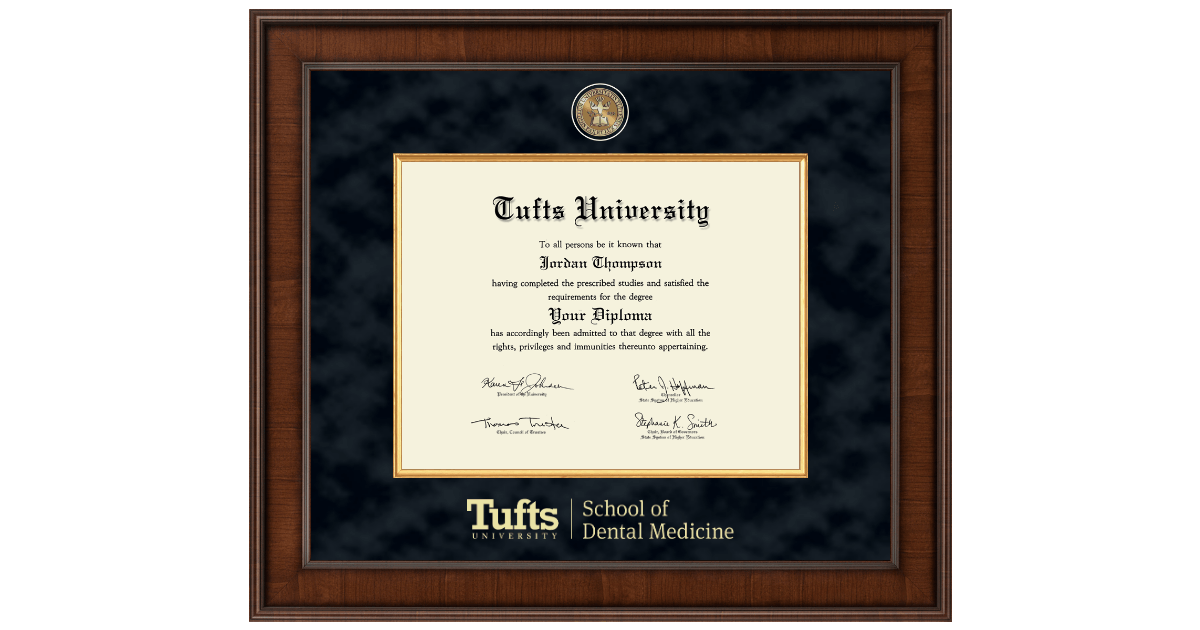Presidential Masterpiece Diploma Frame in Madison Tufts University