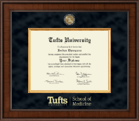 Tufts University diploma frame - Presidential Masterpiece Diploma Frame in Madison