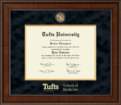 Tufts University diploma frame - Presidential Masterpiece Diploma Frame in Madison