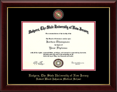 Rutgers University diploma frame - Masterpiece Medallion Diploma Frame in Gallery