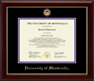 University of Montevallo diploma frame - Masterpiece Medallion Diploma Frame in Gallery