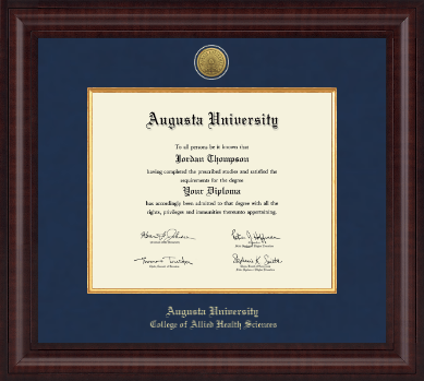 Augusta University diploma frame - Presidential Gold Engraved Diploma Frame in Premier