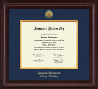 Augusta University Presidential Gold Engraved Diploma Frame in Premier