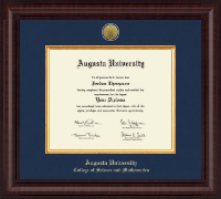 Augusta University Presidential Gold Engraved Diploma Frame in Premier