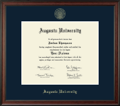Augusta University Gold Embossed Diploma Frame in Studio
