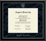 Augusta University diploma frame - Silver Embossed Diploma Frame in Onyx Silver
