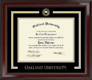 Oakland University Showcase Edition Diploma Frame in Encore