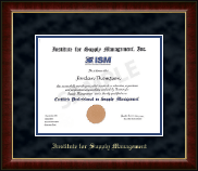 Institute for Supply Management certificate frame - Gold Embossed Certificate Frame in Murano