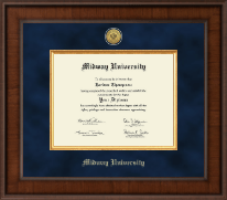 Midway University Presidential Gold Engraved Diploma Frame in Madison
