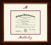 Muhlenberg College Dimensions Diploma Frame in Murano