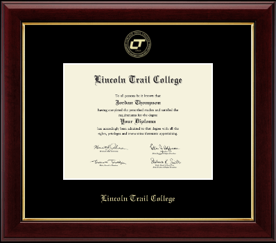 Lincoln Trail College diploma frame - Gold Embossed Diploma Frame in Gallery