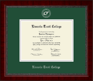 Lincoln Trail College Silver Embossed Diploma Frame in Sutton