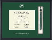 Lincoln Trail College Tassel Edition Diploma Frame in Obsidian