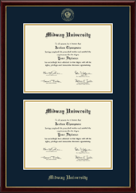 Double Diploma Frame
