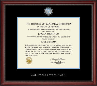 Columbia University diploma frame - Pewter Masterpiece Medallion Diploma Frame in Kensington Silver