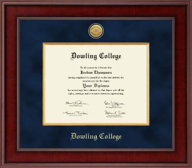 Dowling College diploma frame - Presidential Gold Engraved Diploma Frame in Jefferson