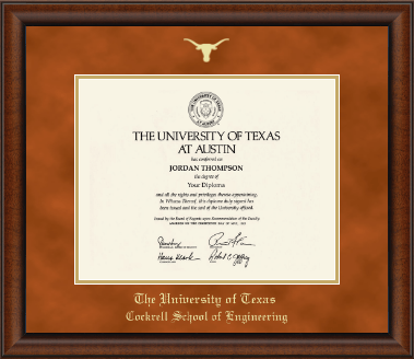 The University of Texas at Austin diploma frame - Gold Embossed Diploma Frame in Austin