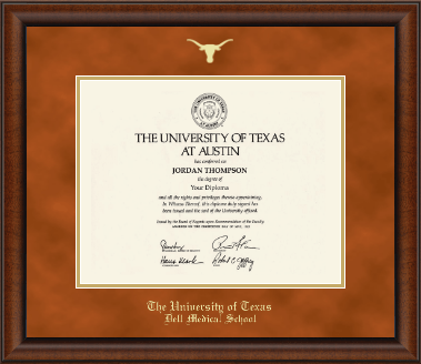 The University of Texas at Austin diploma frame - Gold Embossed Diploma Frame in Austin
