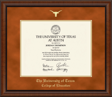 The University of Texas at Austin diploma frame - Gold Embossed Diploma Frame in Austin