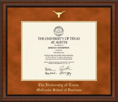 The University of Texas at Austin diploma frame - Gold Embossed Diploma Frame in Austin