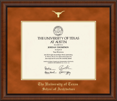 The University of Texas at Austin diploma frame - Gold Embossed Diploma Frame in Austin